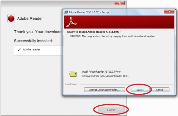 sucesso, seu arquivo foi baixado e está pronto para instalação